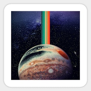 Retro Jupiter Sticker